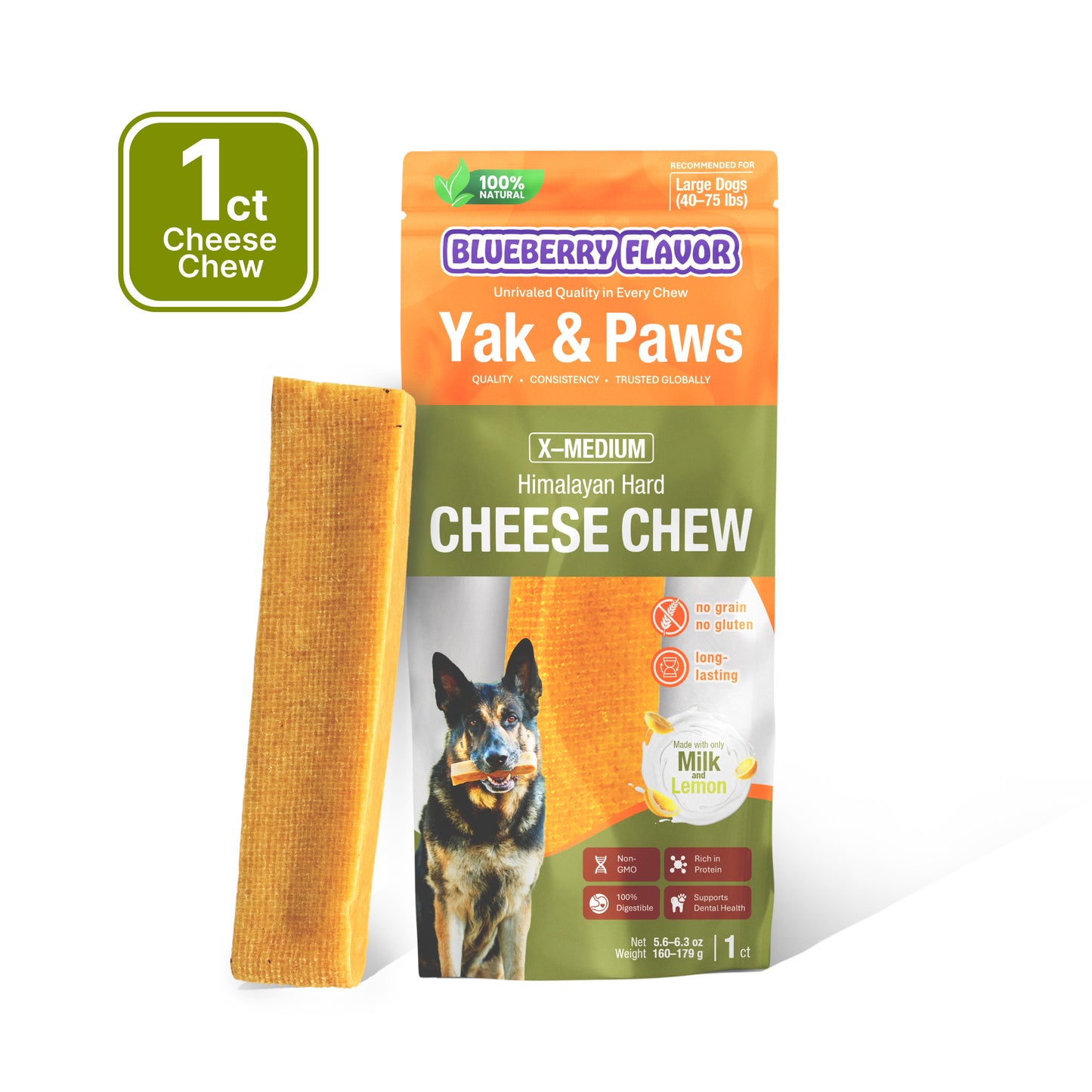 Blueberry Flavored Dog Chew