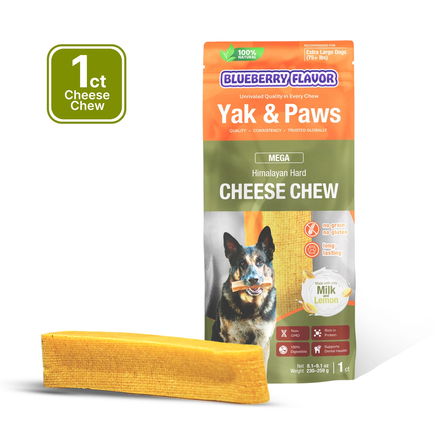 Blueberry Flavored Dog Chew